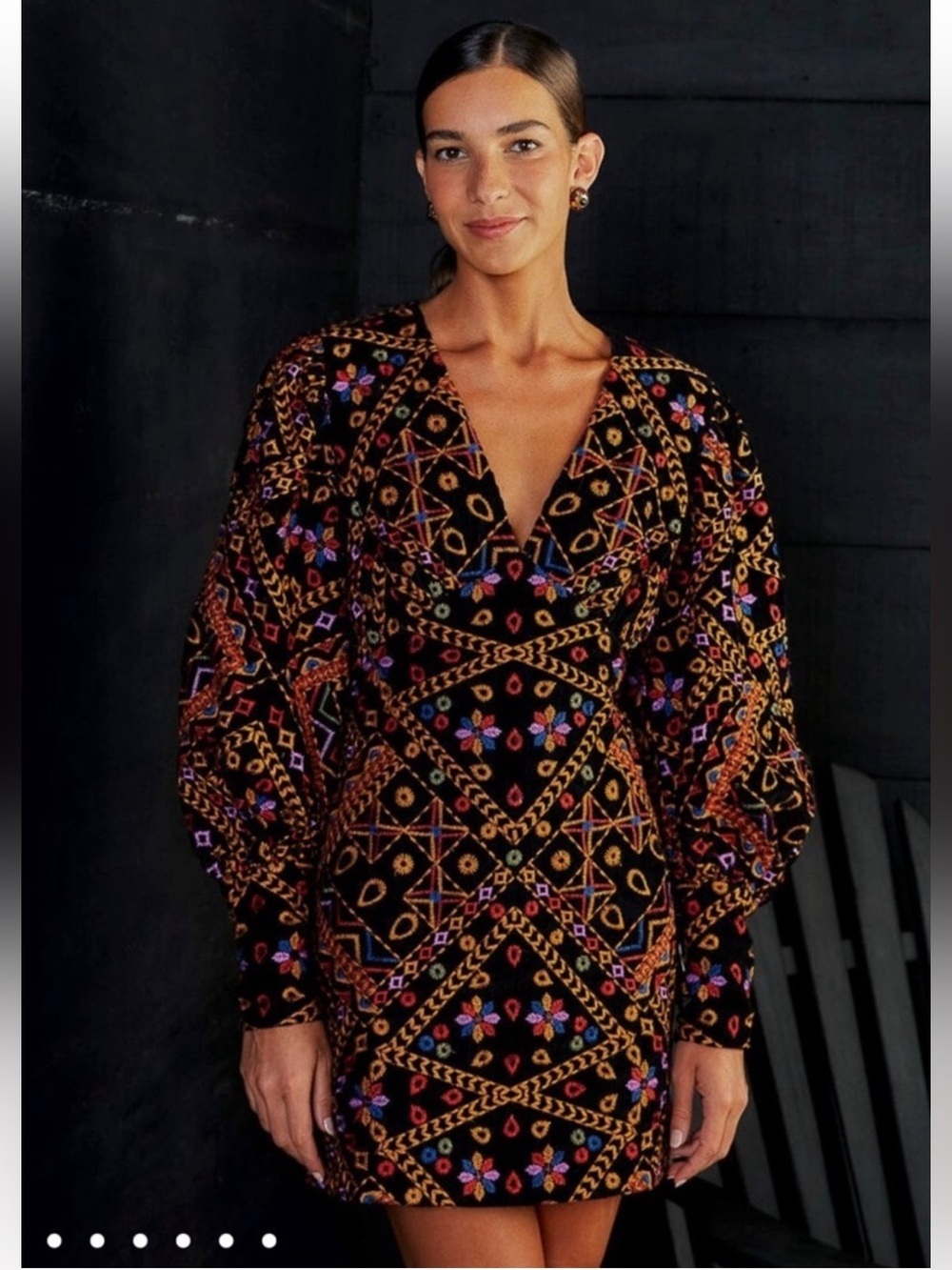 Farm Rio: Embroidered Corduroy
Puff Sleeve Mini Dress - Picture 5 of 15